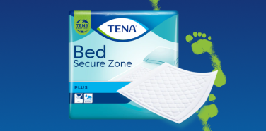 En förpackning av TENA Bed Secure Zone 